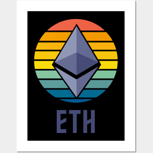 Etherum ETH Logo Coin HODL Posters and Art